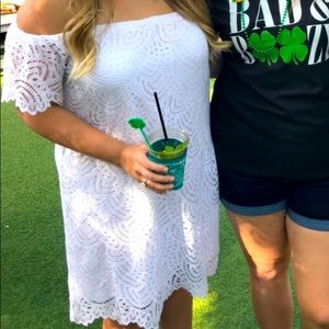 Lilly Pulitzer Lace off shoulder Dress